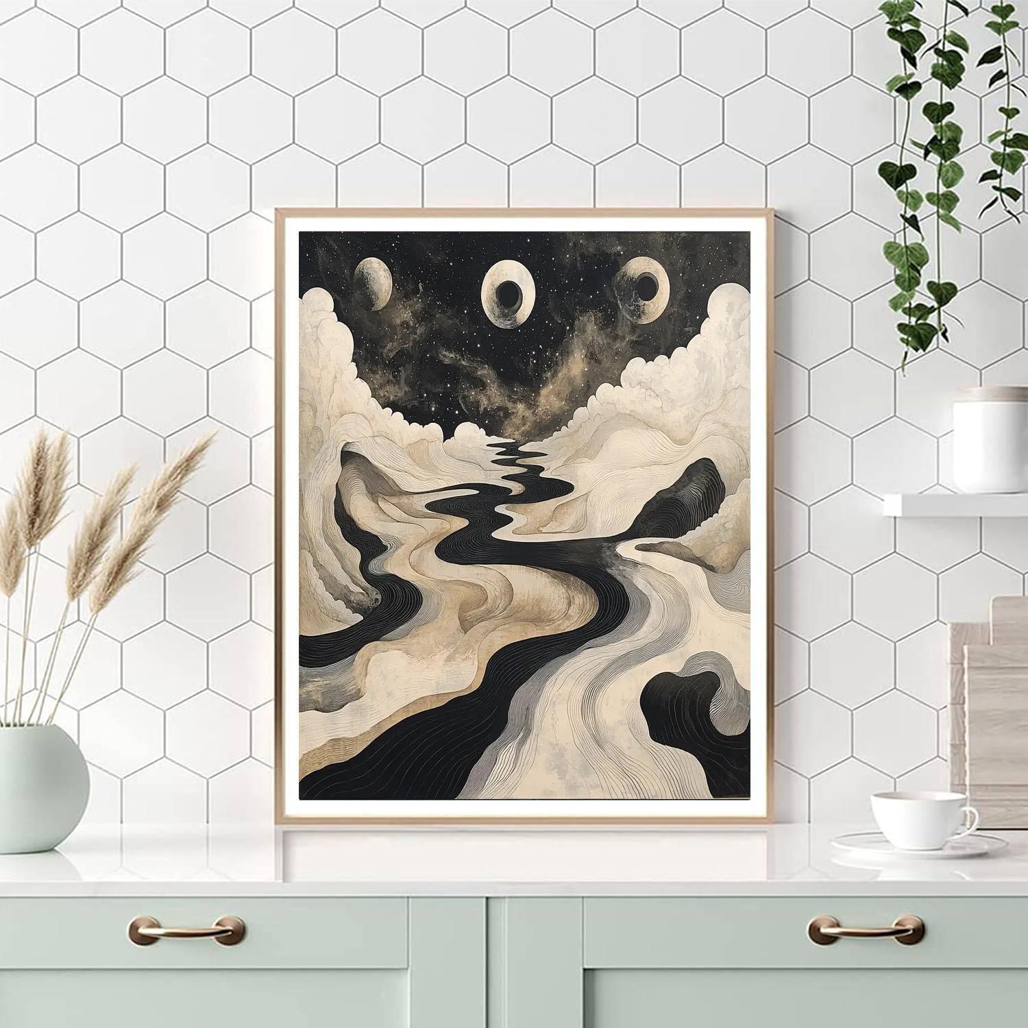 M.C. Escher Inspired Cosmic Illusions  Paint By Numbers Kits