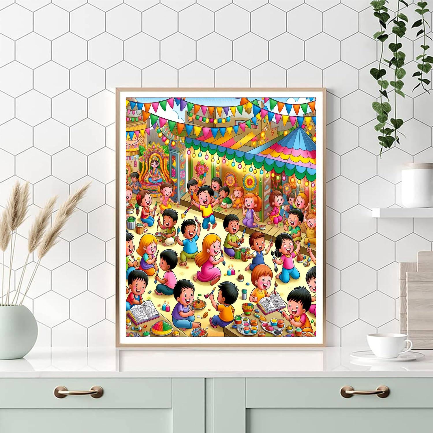 Fabulous Festival Of Colors Painting By Numbers Kit