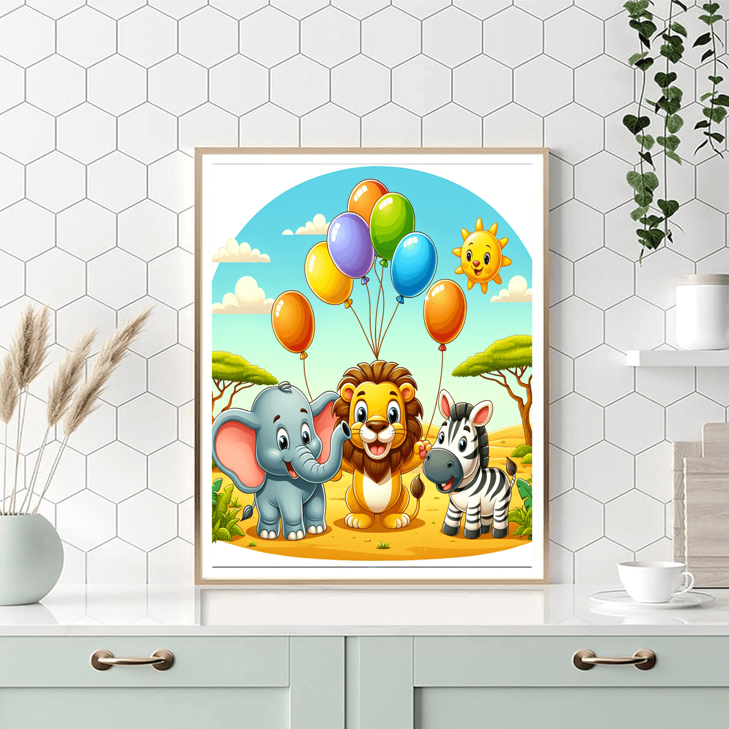 Safari Surprise Party DIY Paint By Numbers
