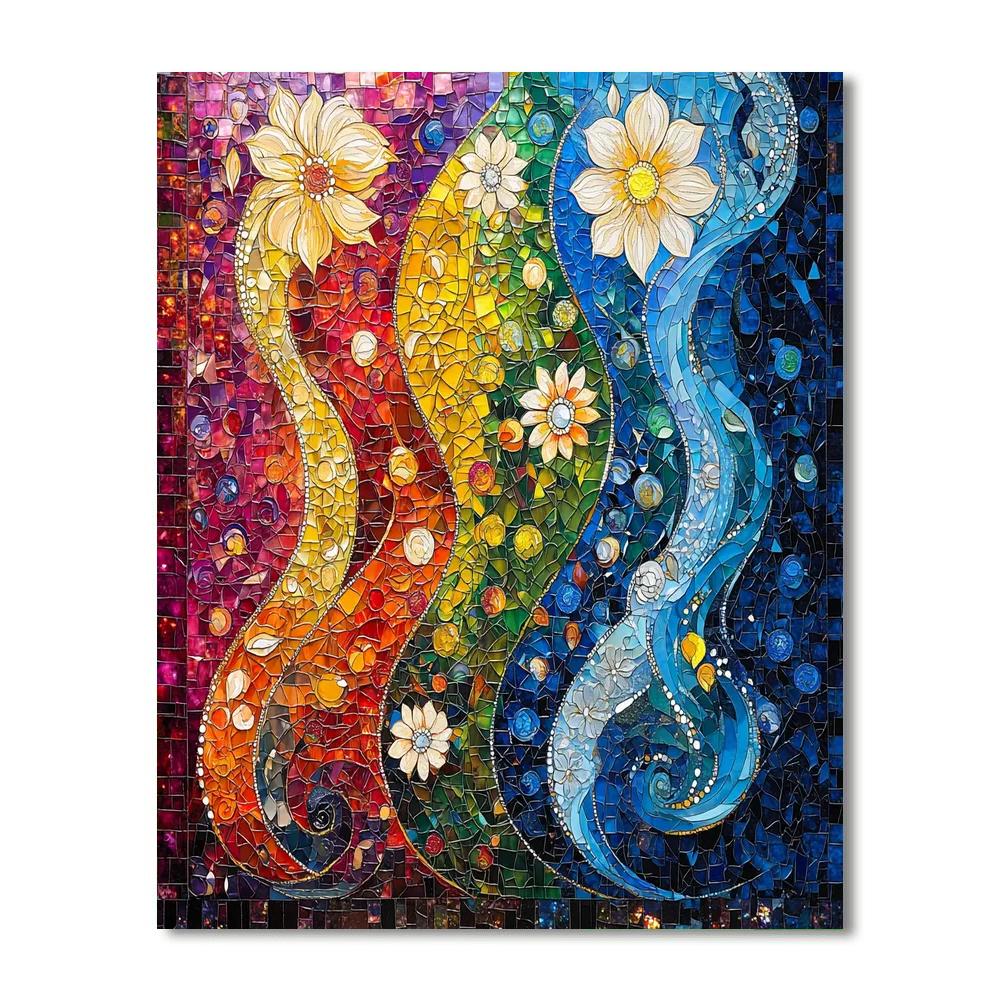 Gustav Klimt Inspired Essence Of The Elements  Paint By Numbers Art