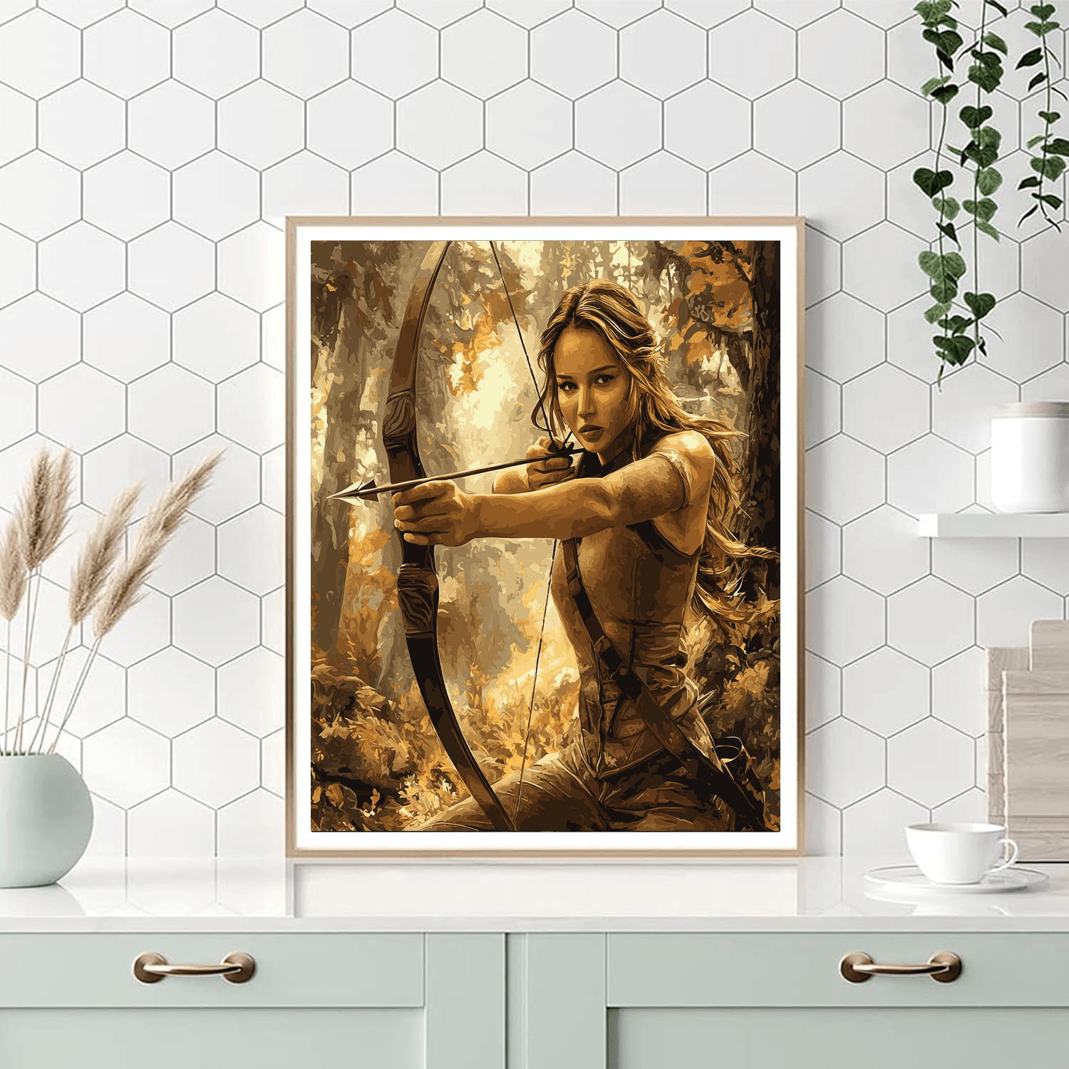 Jennifer Lawrence: The Fearless Heroine From The Hunger Games Numbered Painting Kits