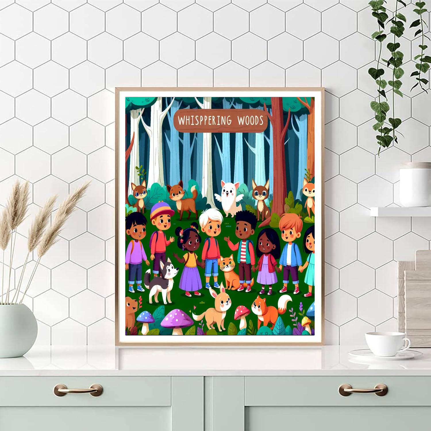 Whispering Woods Adventure Paint By Numbers