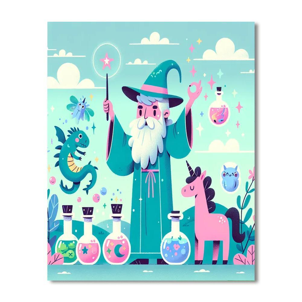 Magical Wizards Paint By Numbers Kits