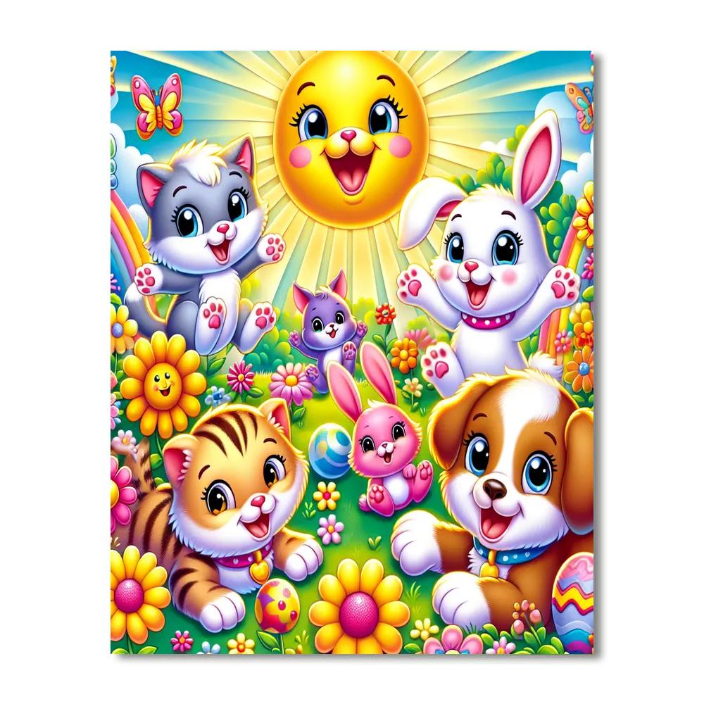 Cute Critter Chronicles Paint By Numbers