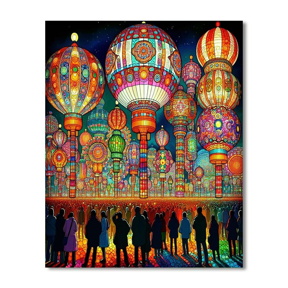 Pampanga Giant Lantern Festival - San Fernando Paint By Numbers Art