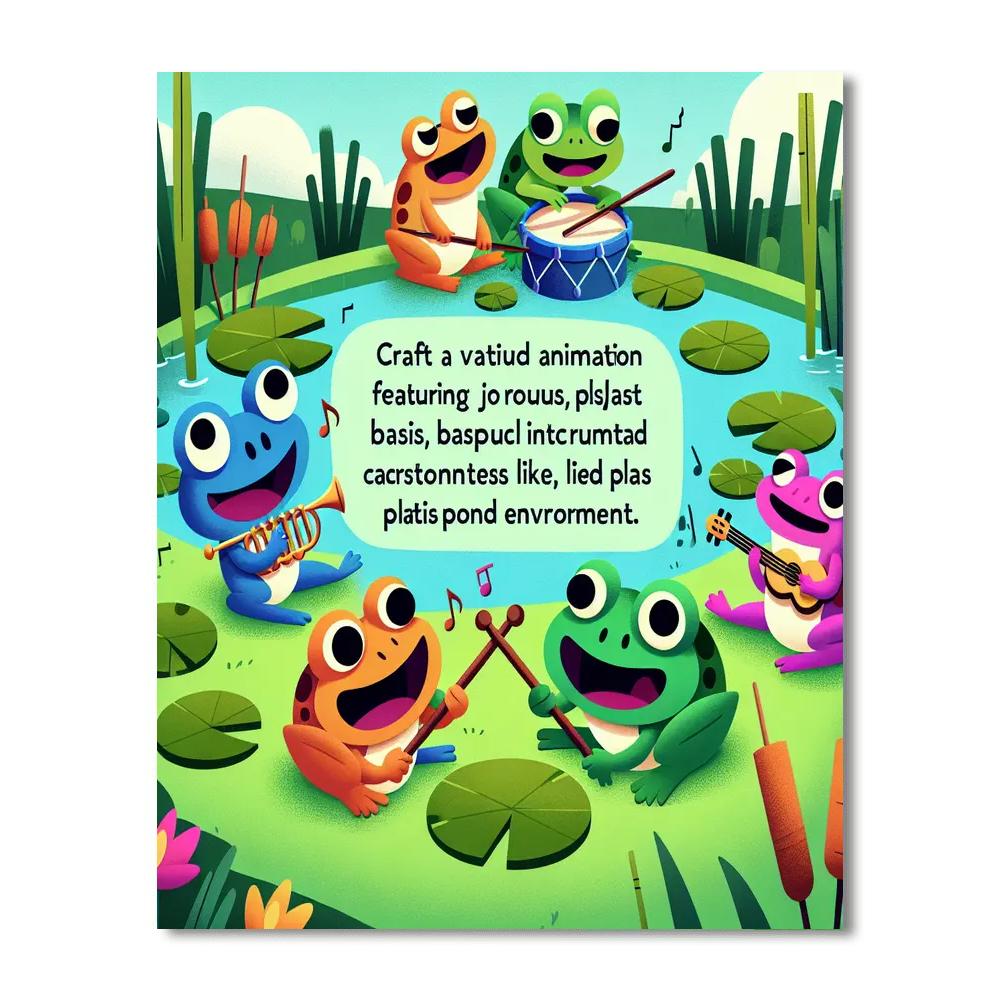 Fantastic Frog Orchestra Paint By Numbers