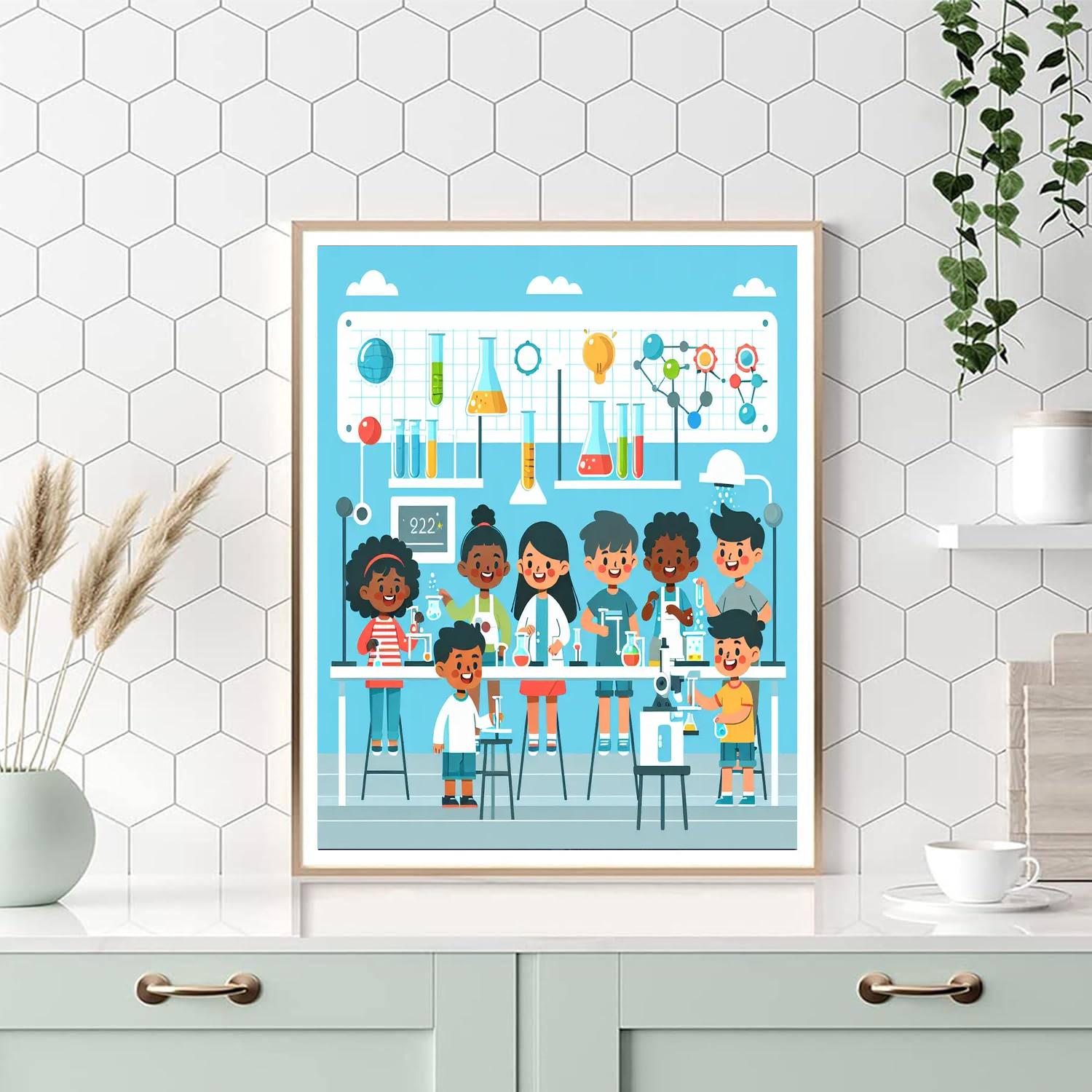 Super Science Station Paint By Color
