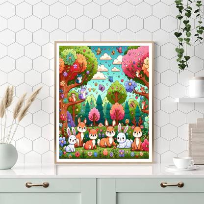 Charming Woodland Adventures Paint By Numbers Kits