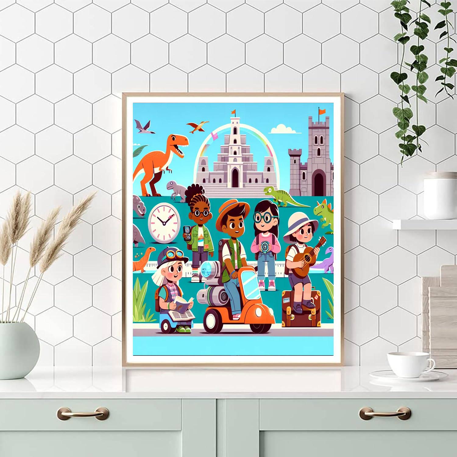 Time Traveler's Trail Numbered Painting Kits