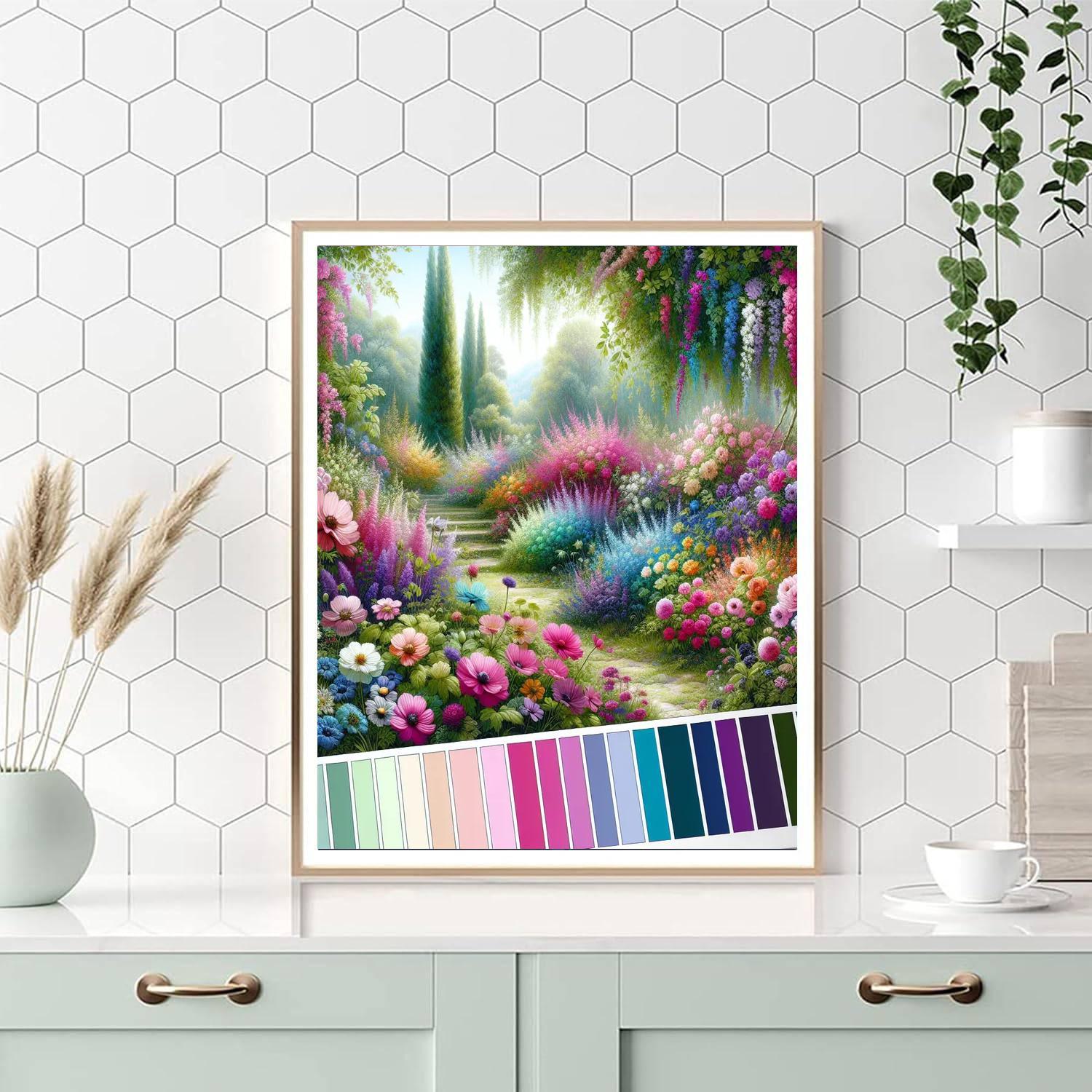 Floral Garden Bliss Paint By Number