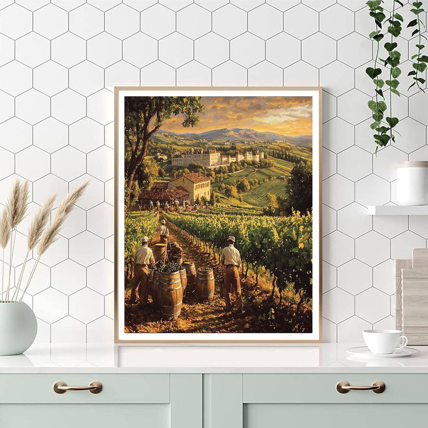 Bordeaux Wine Region - France Numbered Painting Kits