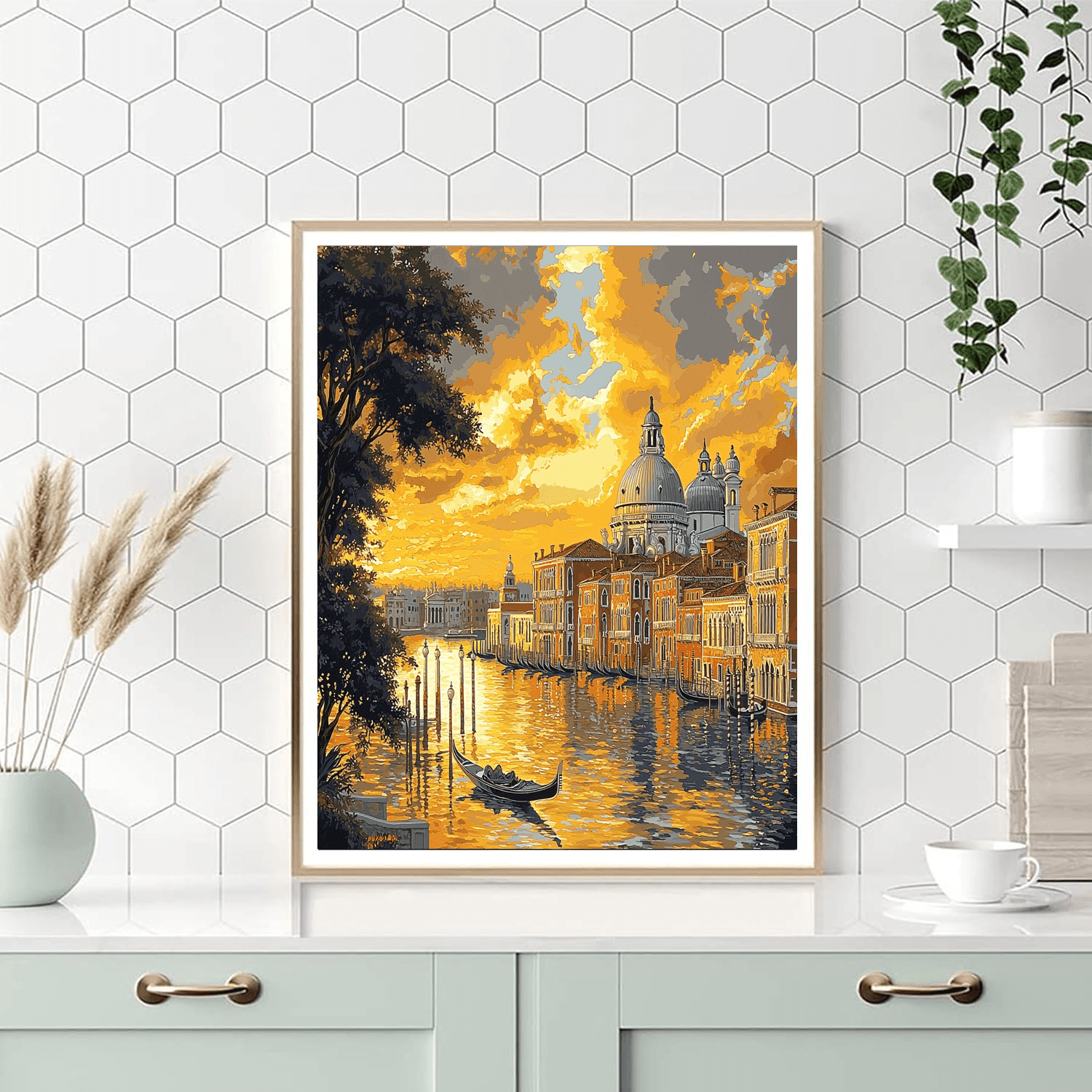 Canaletto Inspired Whispers Of The Past  Paint By Numbers Art