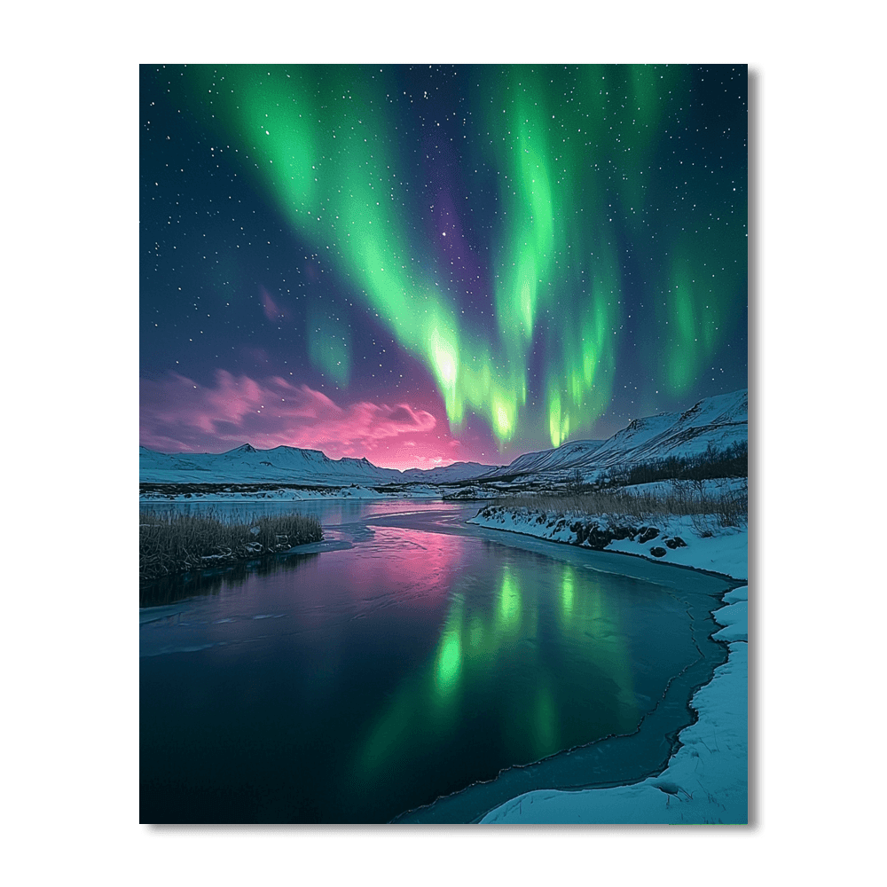 Northern Lights - Iceland DIY Paint By Numbers