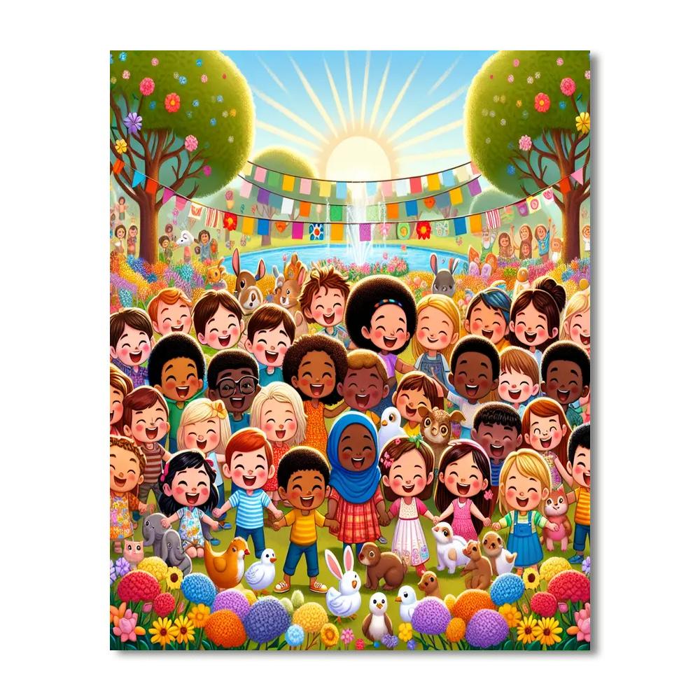 The Joyful Garden Festival DIY Paint By Numbers