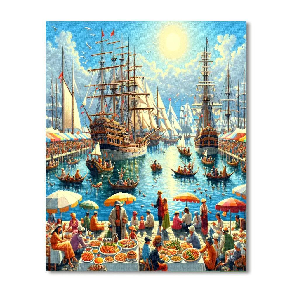 Festival Of The Sea - Newport, Rhode Island, Usa Paint By Number