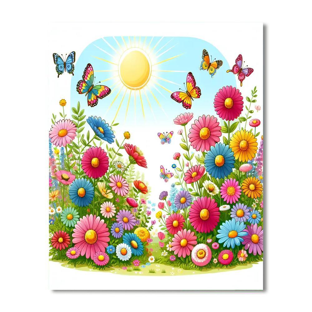 Dancing With Butterflies Paint By Number