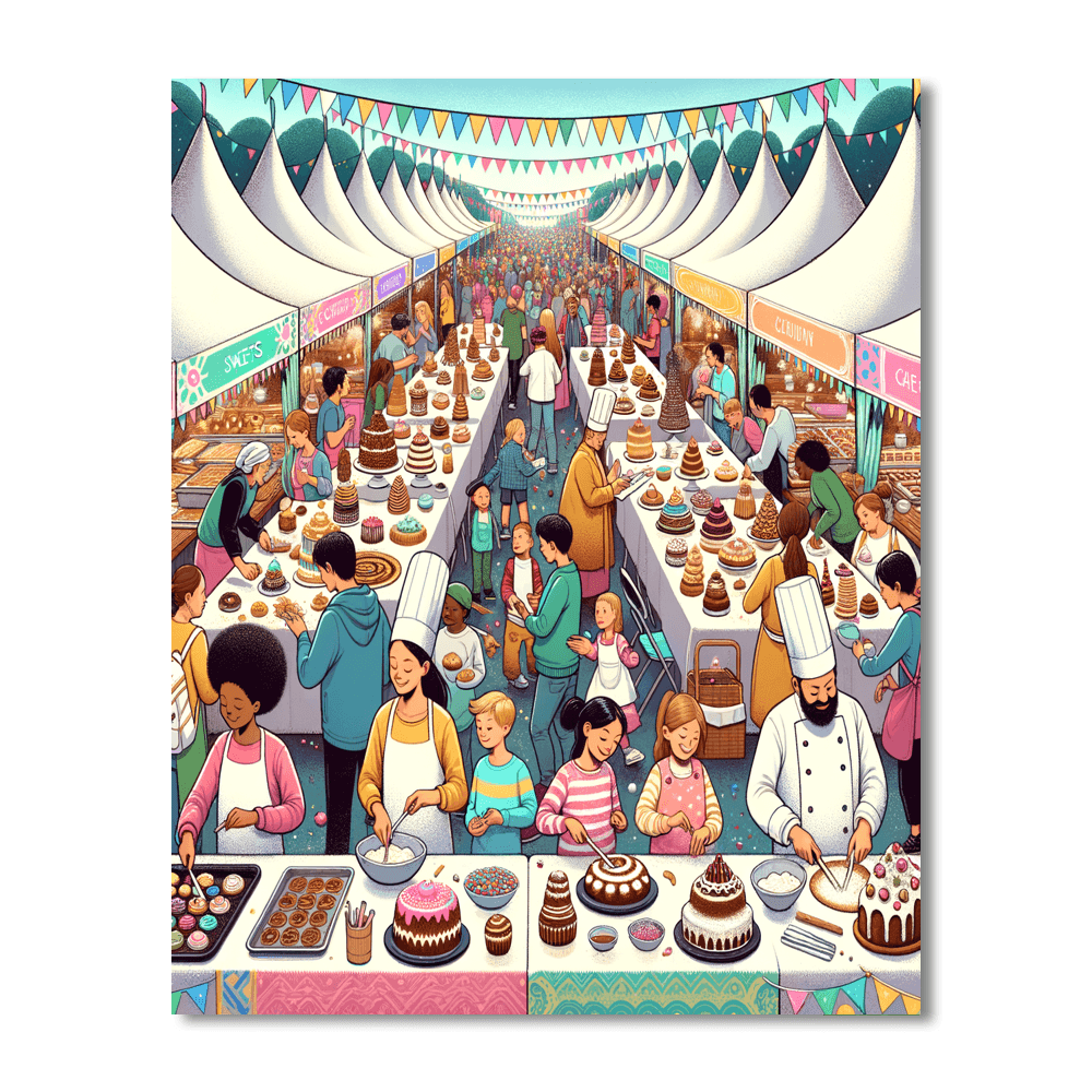 The Great British Bake Off - England Painting By Numbers Kit