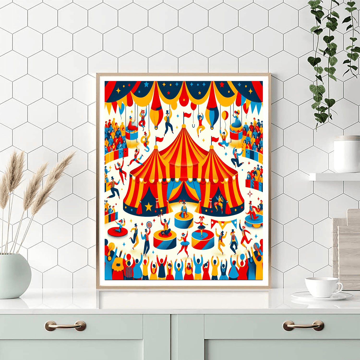 Colorful Circus Spectacle Painting By Numbers Kit