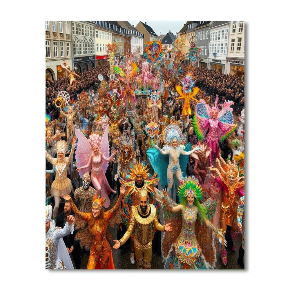 Aalborg Carnival - Aalborg Painting By Numbers Kit