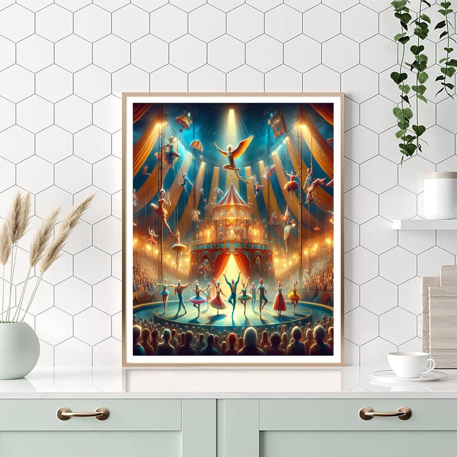 International Circus Festival Of Monte Carlo Painting Number Kit