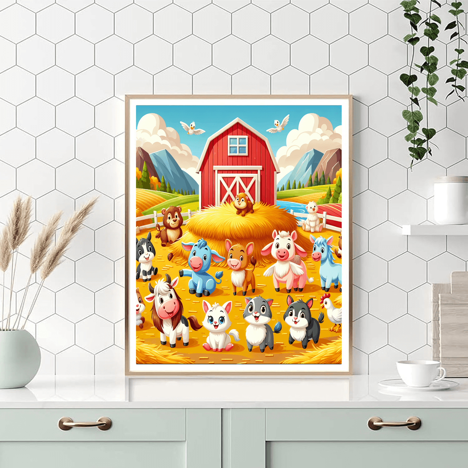 Farmyard Fun Day DIY Paint By Numbers