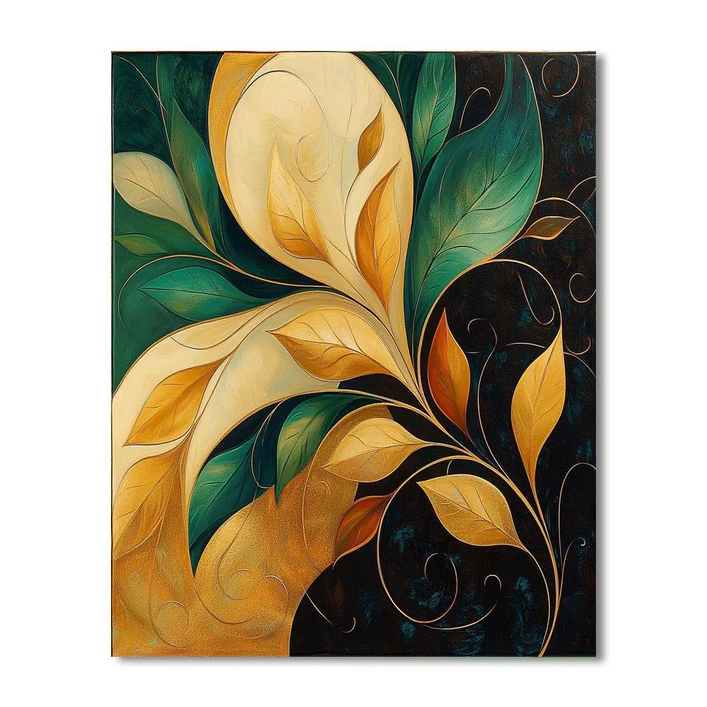 Alphonse Mucha Inspired Echoes Of Autumn Harmony  Paint By Numbers Kits