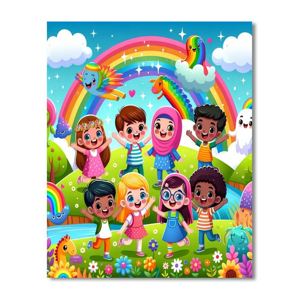 Rainbow Island Paint By Number