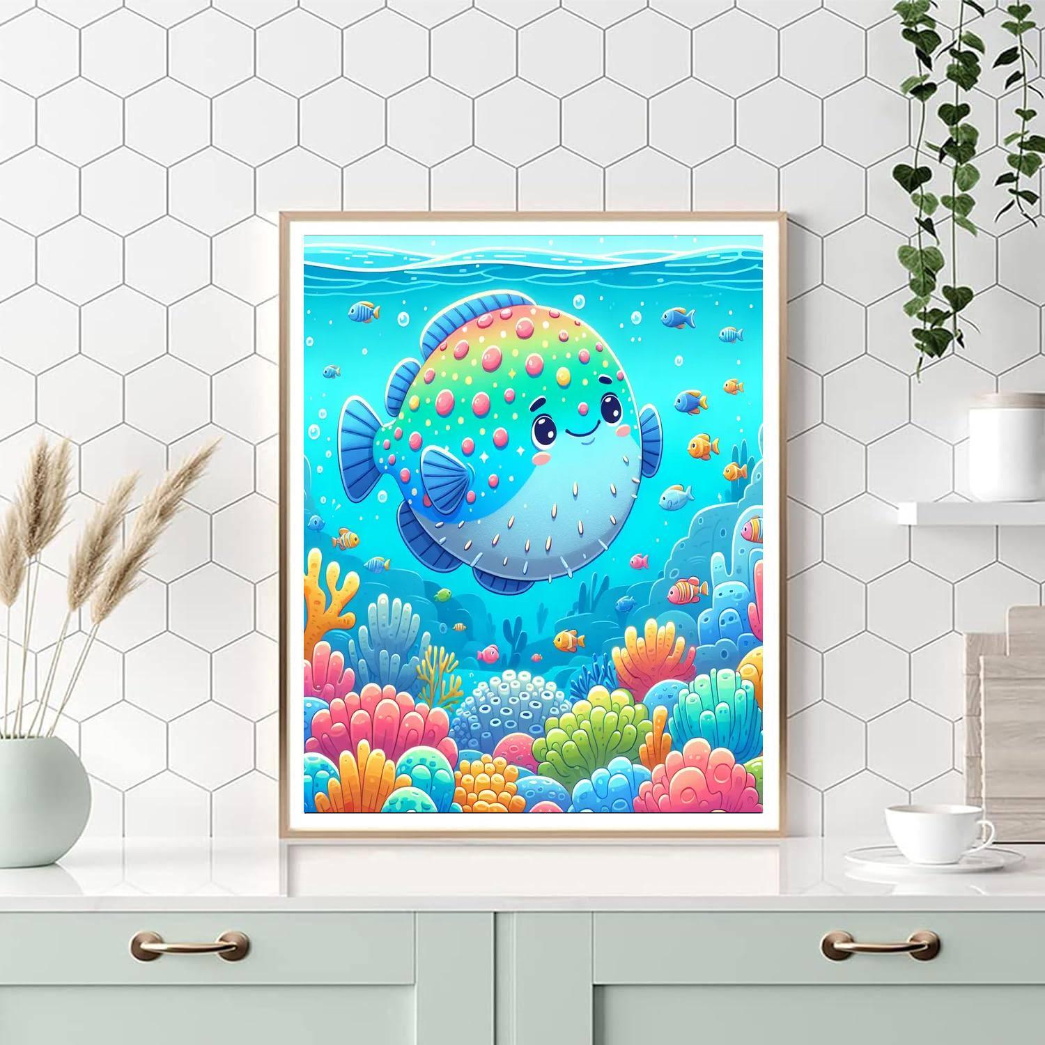 Dazzling Sunfish Paint By Numbers Art