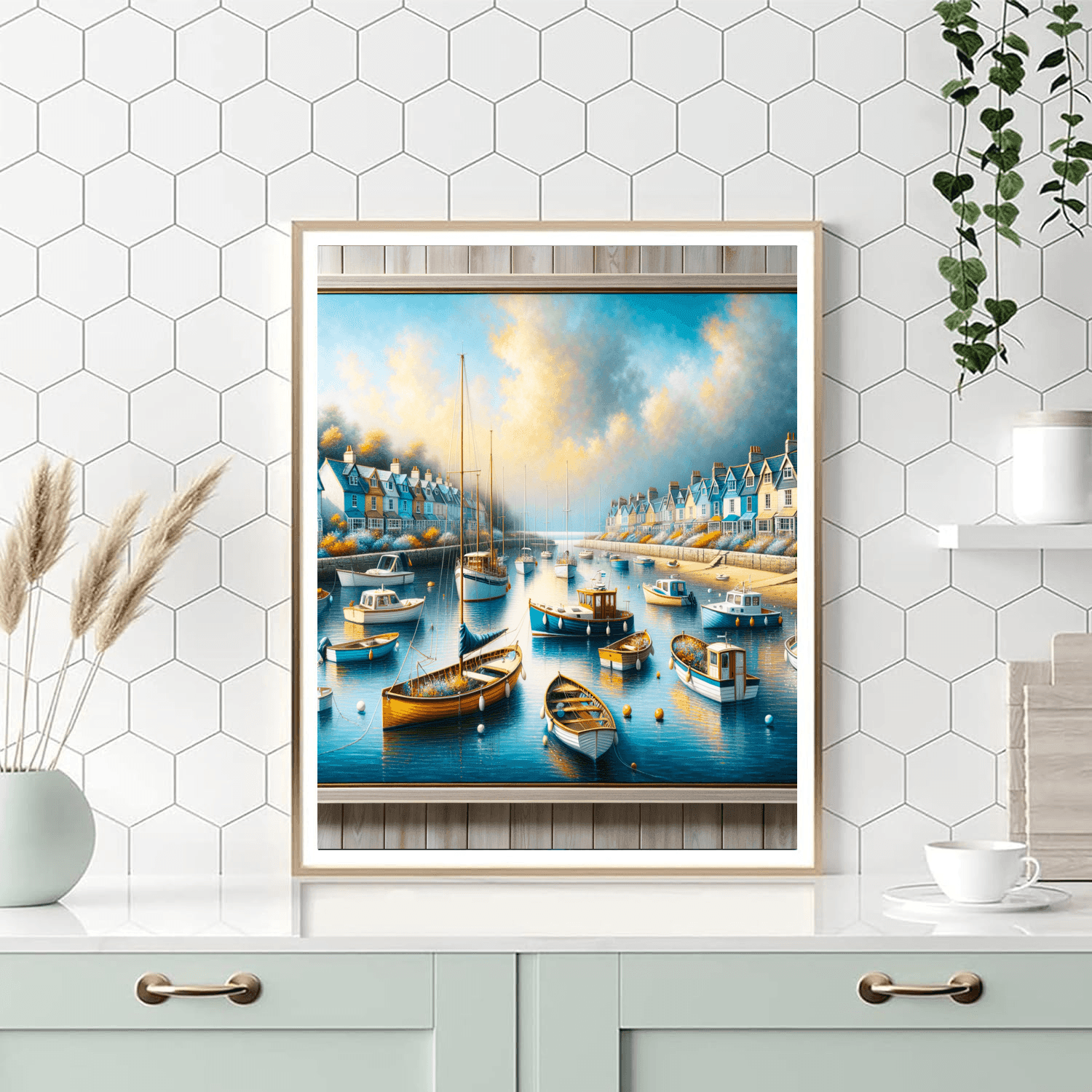 Charming Harbor Views Paint By Number