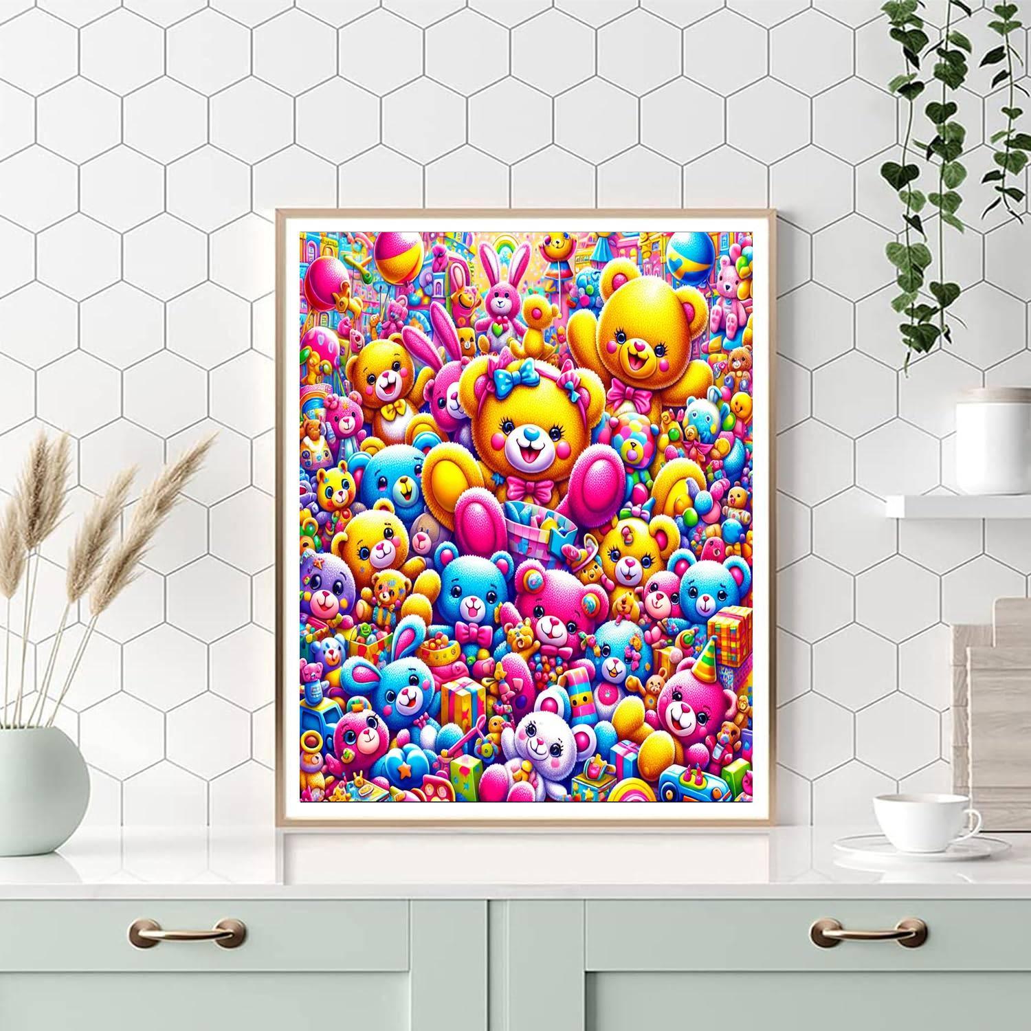 Cuddly Toyland Adventure Paint By Numbers Art