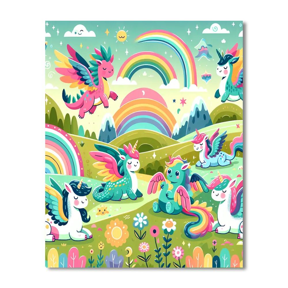 The Adventure Of Mythical Beasts Numbered Painting Kits