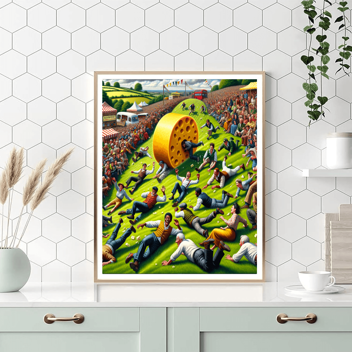 Cooper’s Hill Cheese Rolling Painting By Numbers Kit