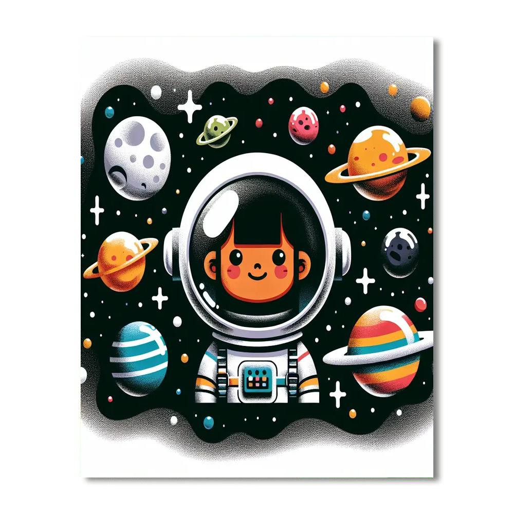 Cosmic Astronaut Adventure Numbered Painting Kits