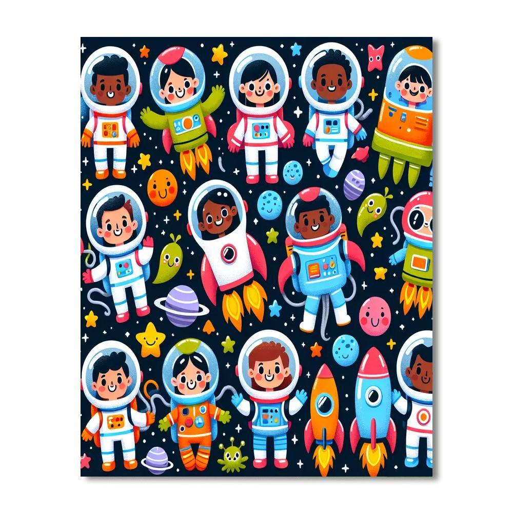 Space Exploration Squad Paint By Number