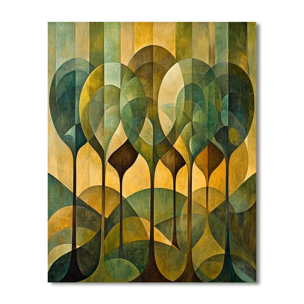 Leonardo Da Vinci Inspired Tranquil Woods  Paint By Number