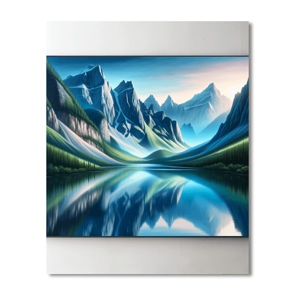 Mountain Reflections Painting Number Kit