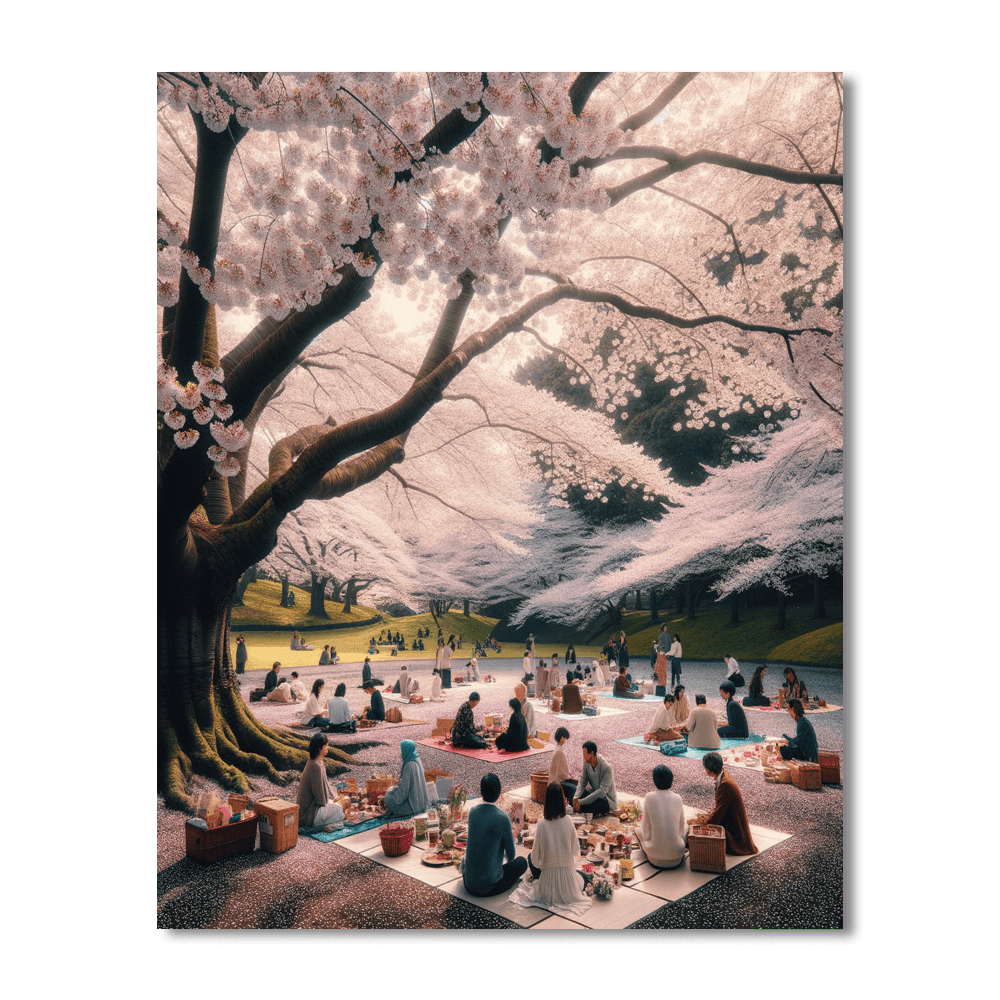 Hanami Festival - Tokyo Paint By Color