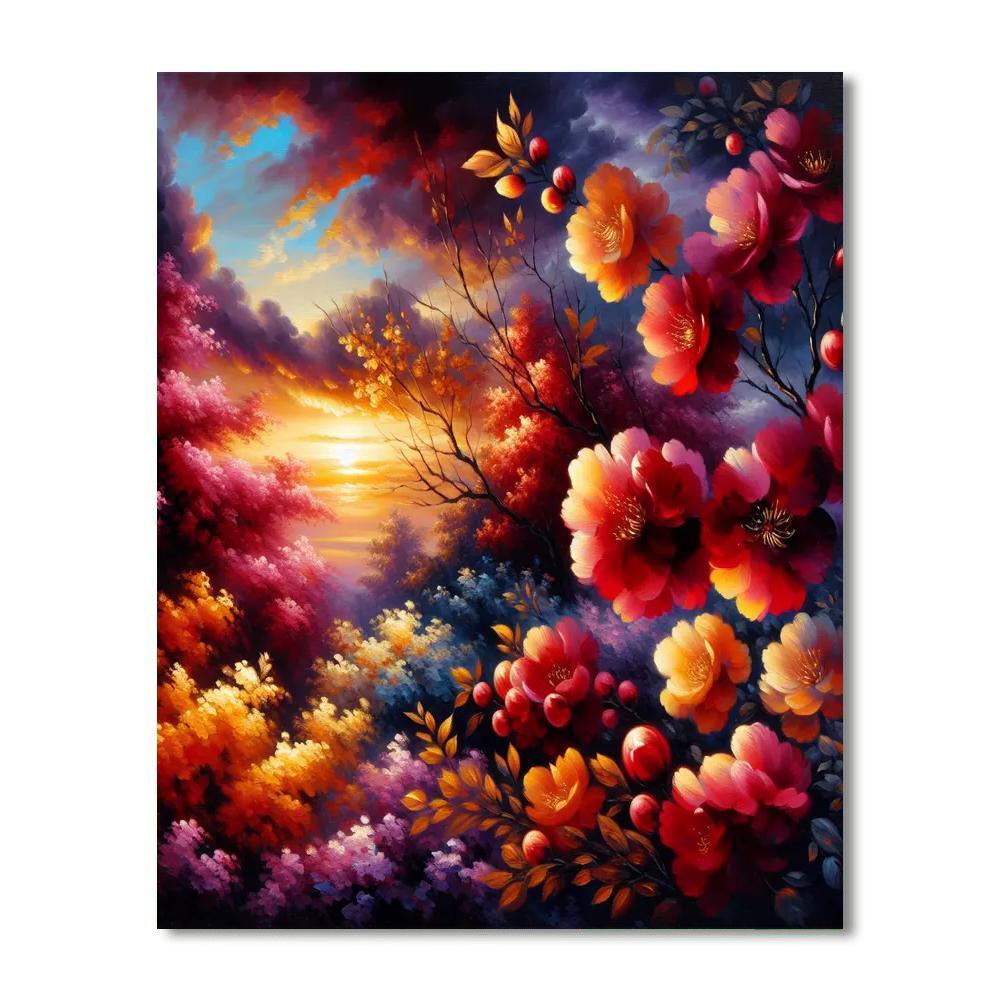 Blossoms In Dusk Numbered Painting Kits