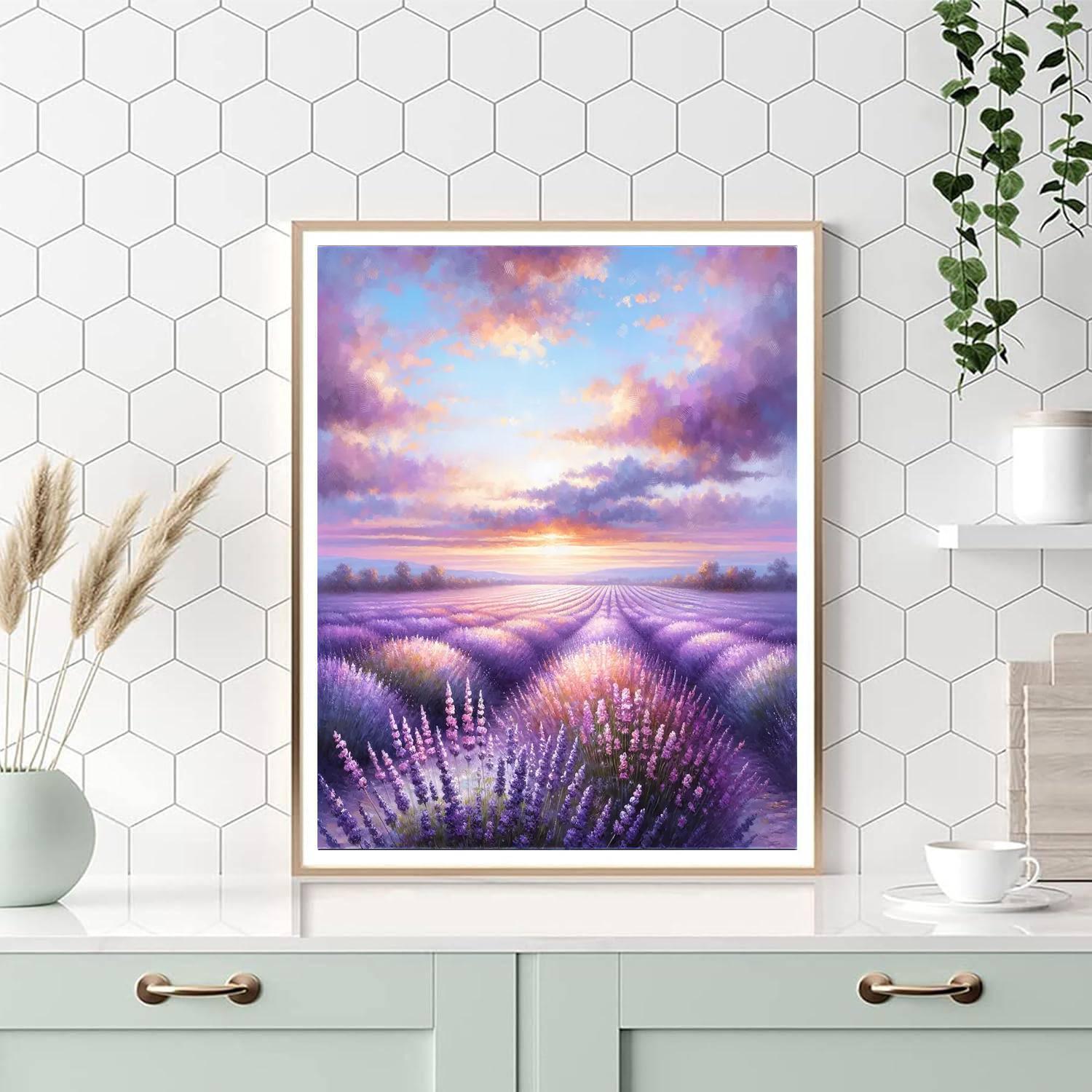 A Walk In The Lavender Fields Paint By Color