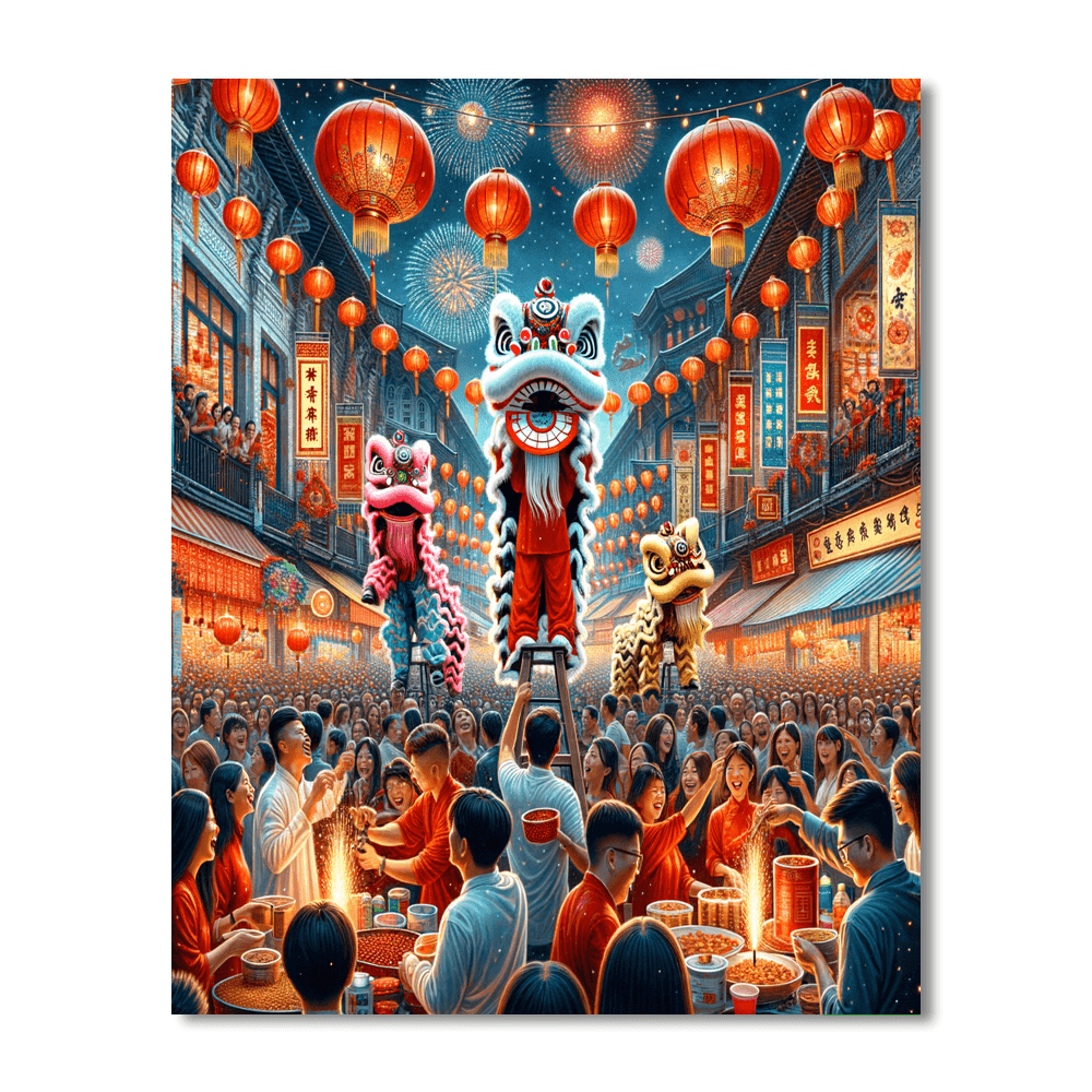 Lunar New Year - Chinatown, San Francisco, Usa Paint By Number