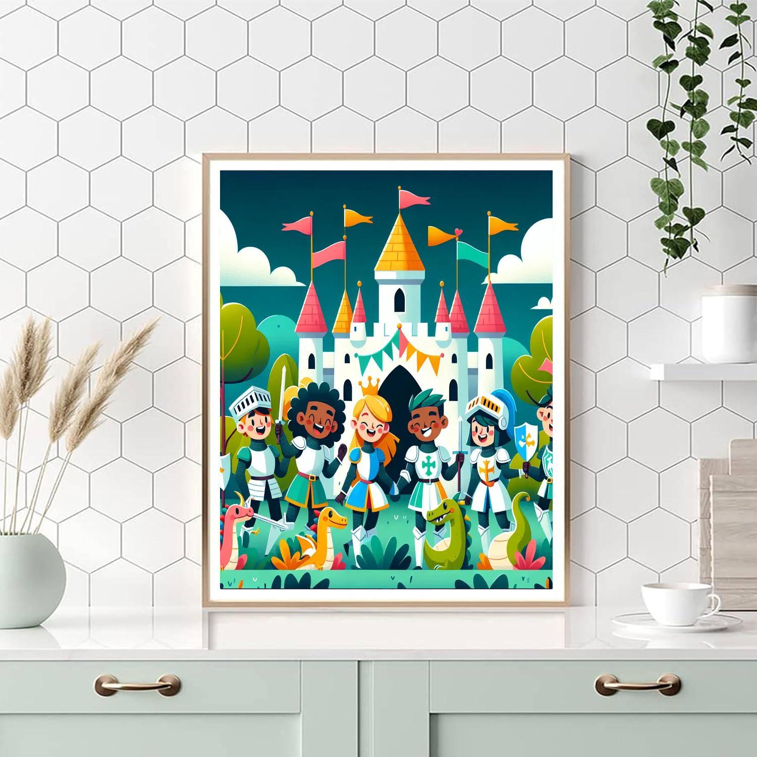 Enchanting Castle Quest Paint By Numbers Kits