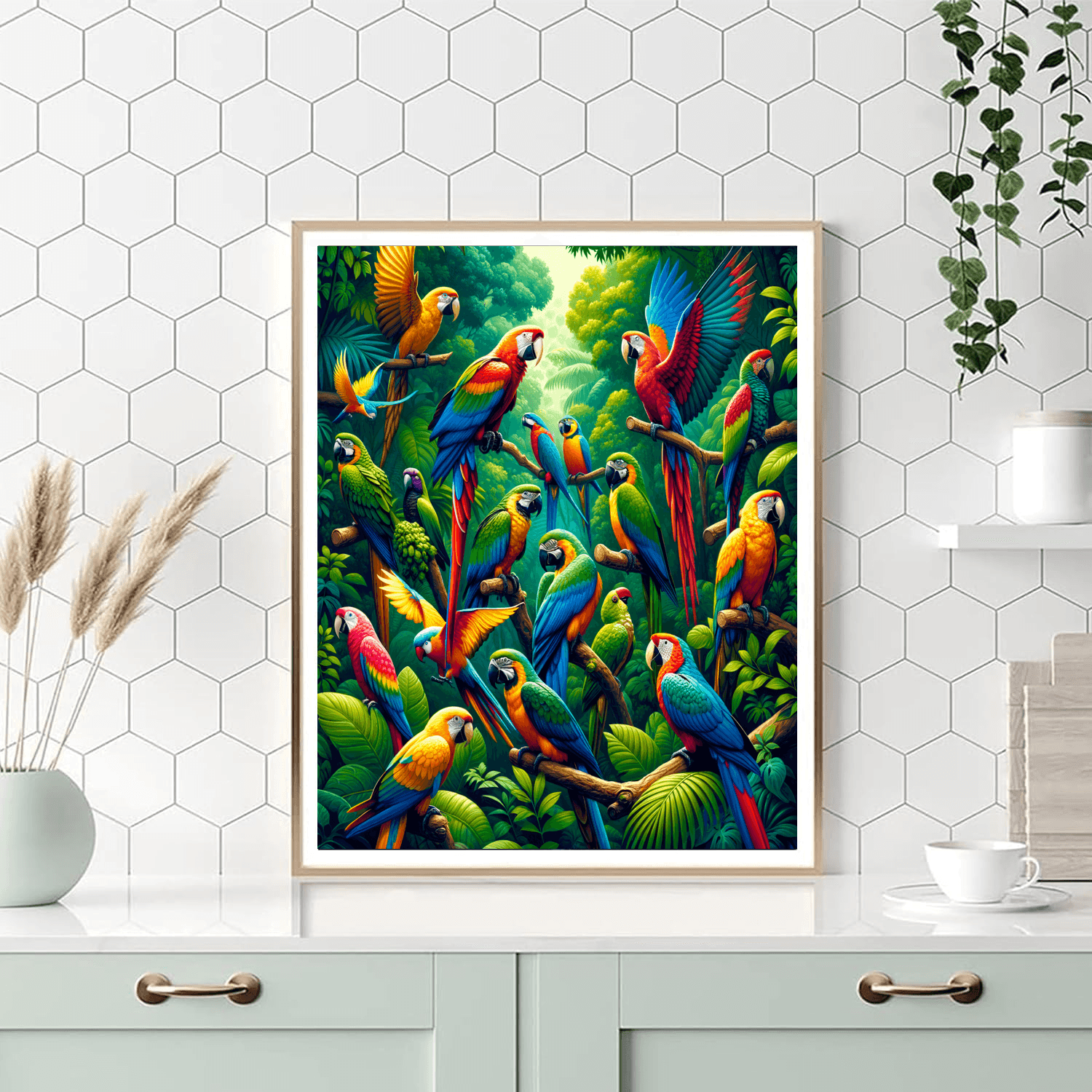 Exotic Bird Sanctuary Paint By Number