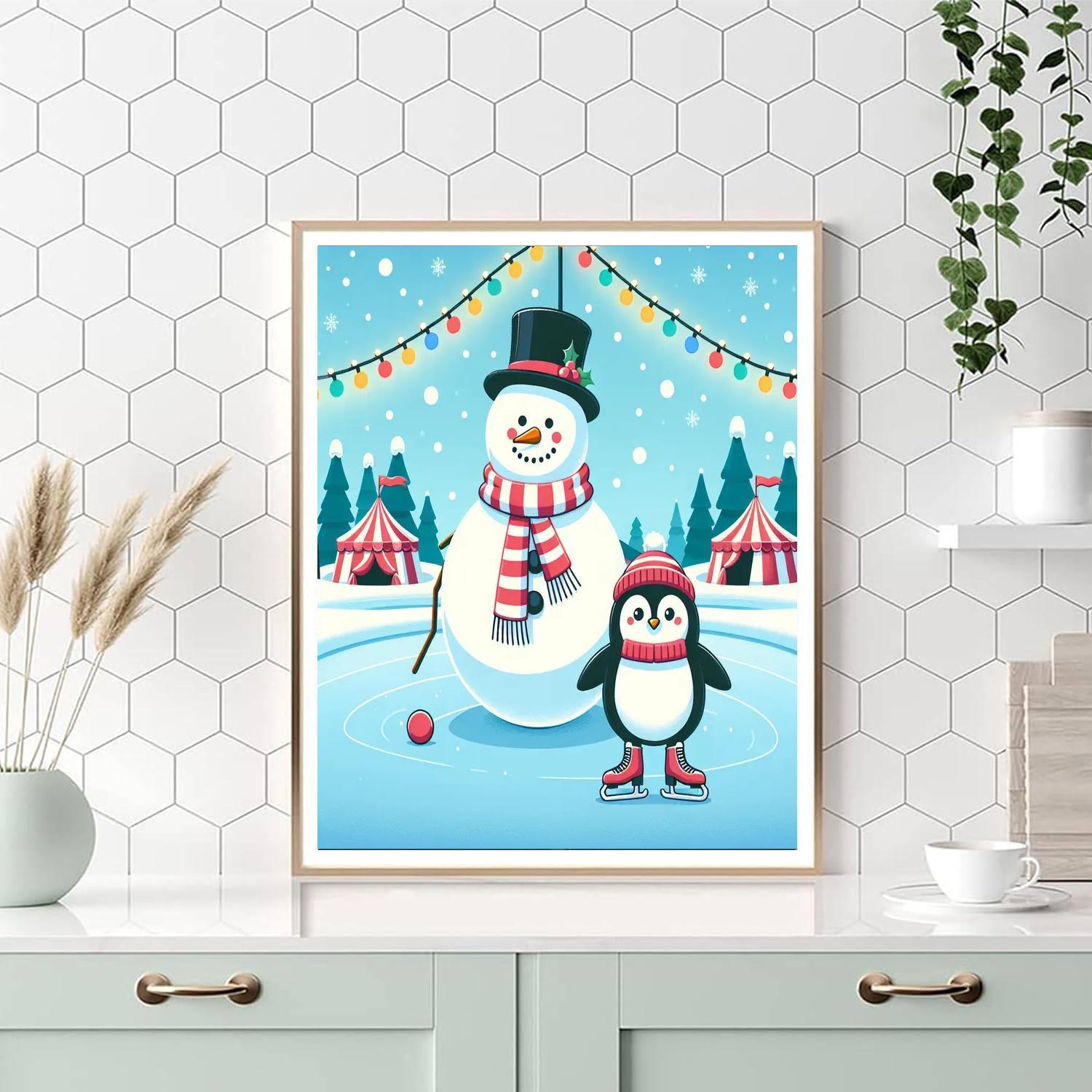 Winter Wonderland Carnival DIY Paint By Numbers