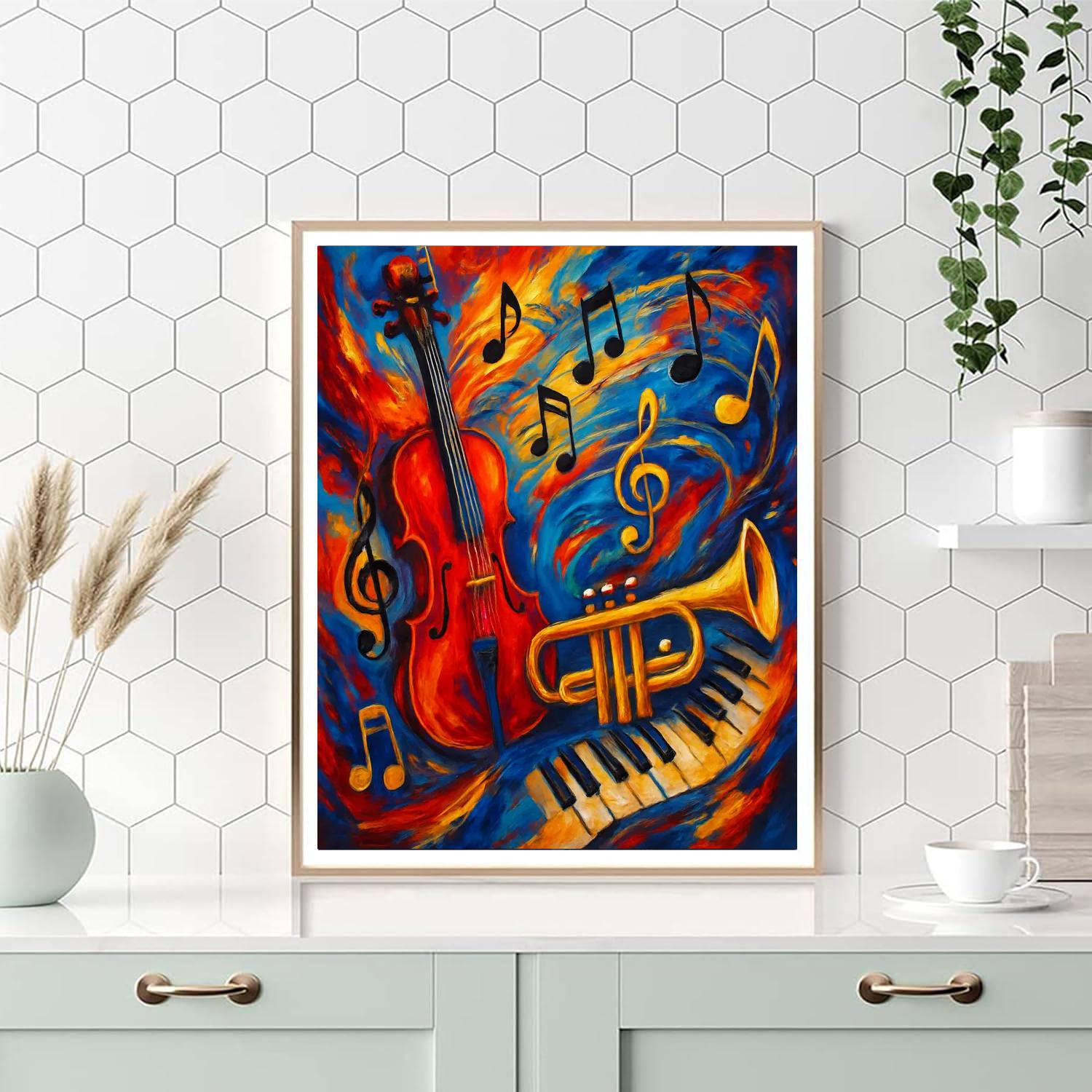 Music In Motion Number Painting