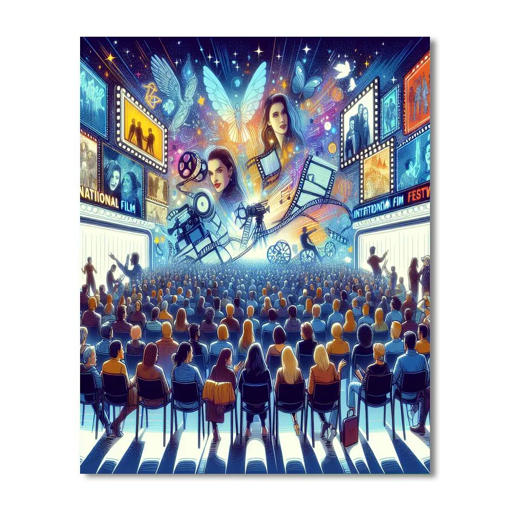 Beloit International Film Festival Numbered Painting Kits
