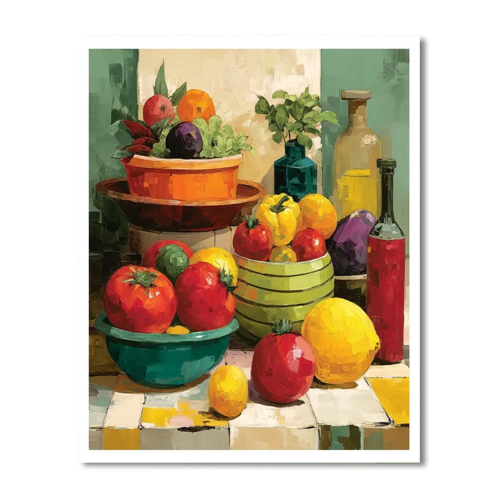 Henri Matisse Inspired Colorful Market  Paint By Number