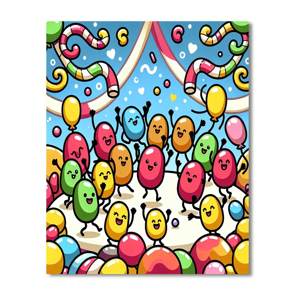 Joyful Jellybean Party Paint By Color