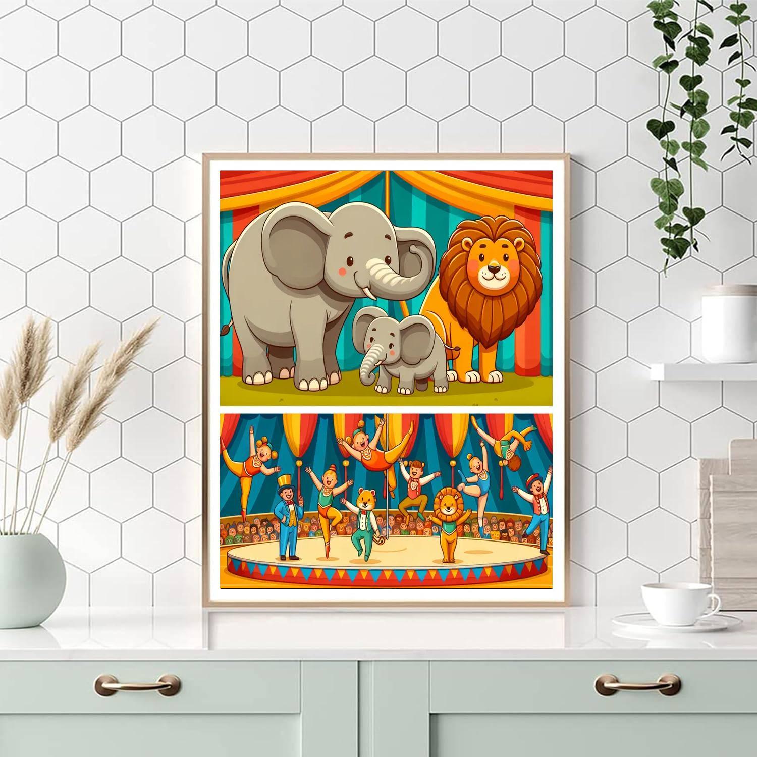 Circus Animal Show Paint By Color
