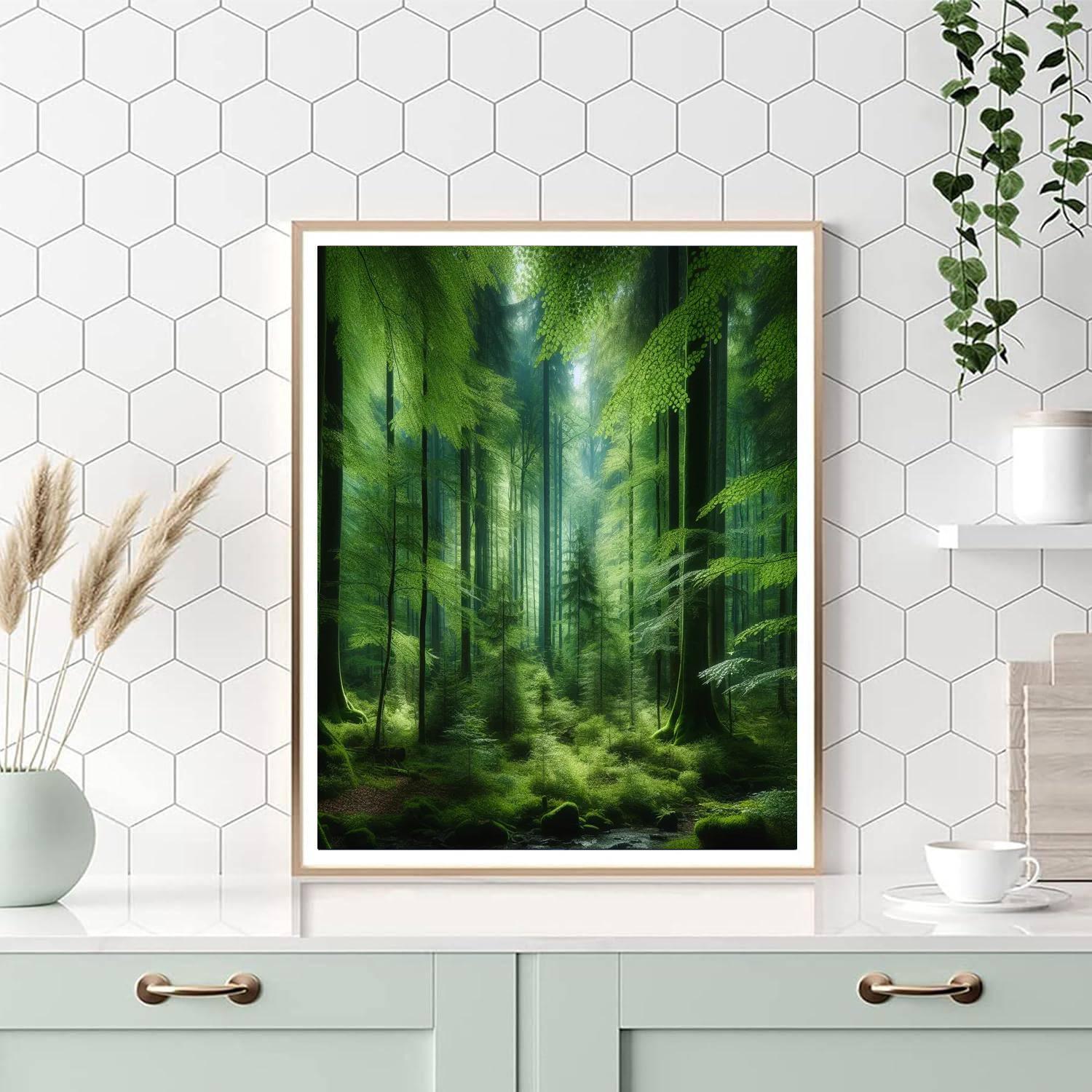 Forest Sanctuary Of Tranquility Paint By Color