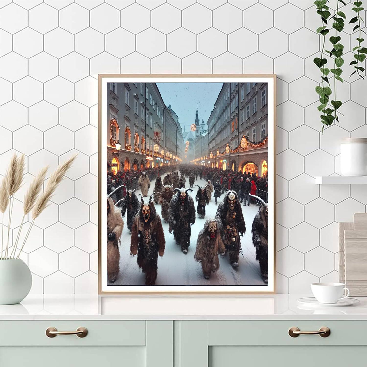 Krampusnacht - Salzburg, Austria Number Painting